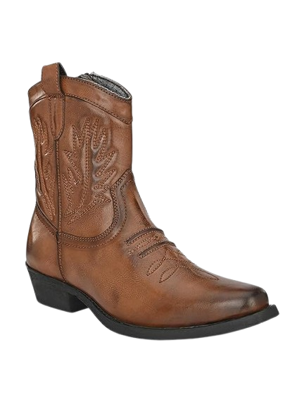 Classic Brown Roper Boots with Bullhide-Inspired Style